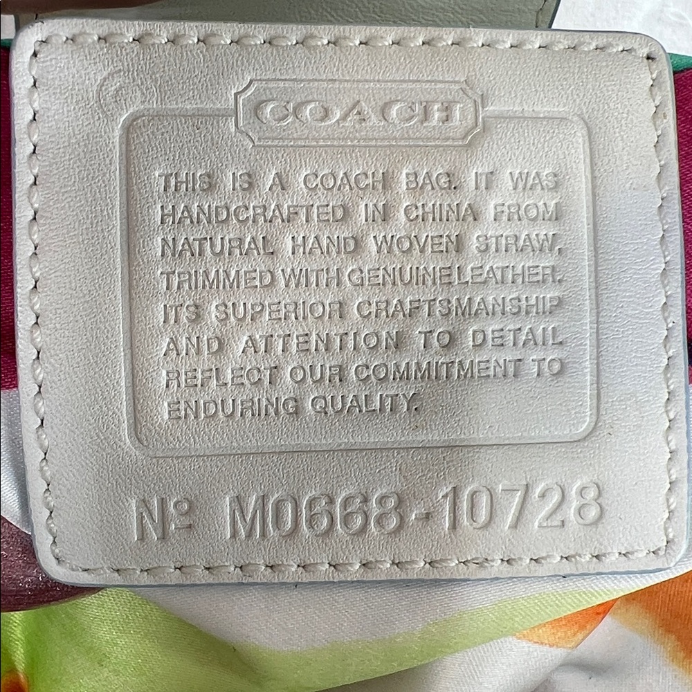 Coach 2006 vintage legacy straw basket bag - Picture 12 of 12